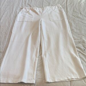 White Wide-Leg Pants